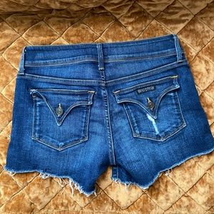 Hudson cut off Jean shorts
